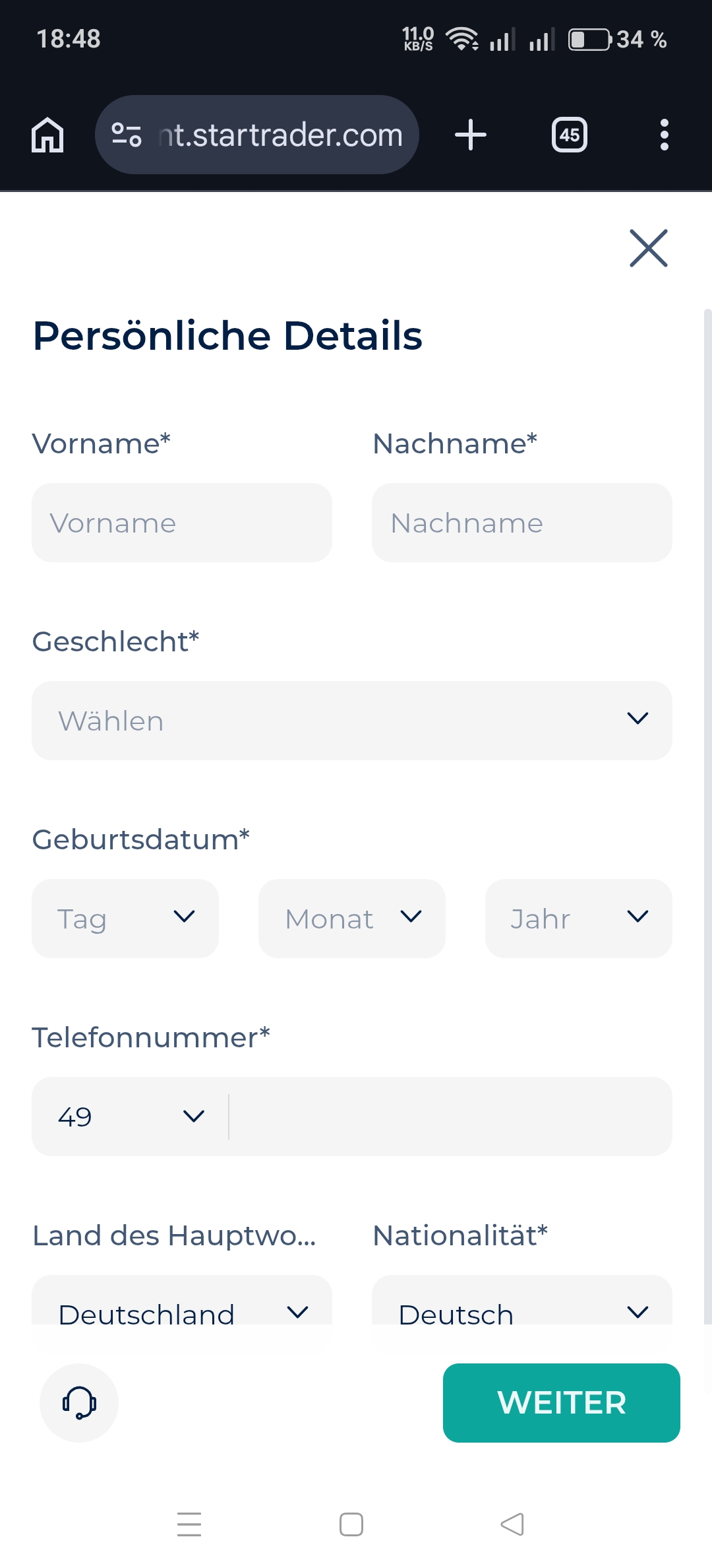 Persönliche Details
